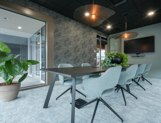 Inspirerende vergaderzaal bij Level-Up Office Spaces in Veghel